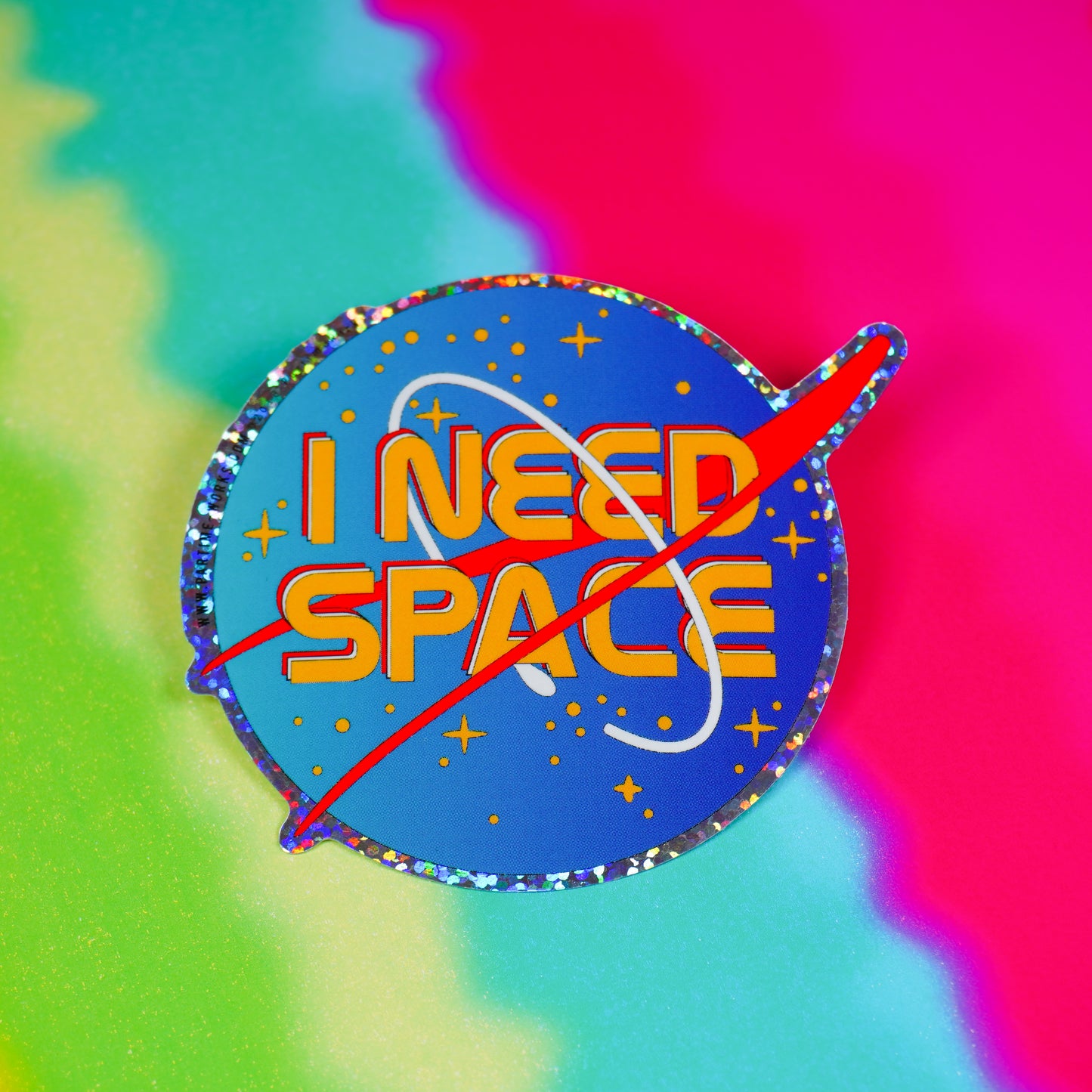 I Need Space 3" Sticker