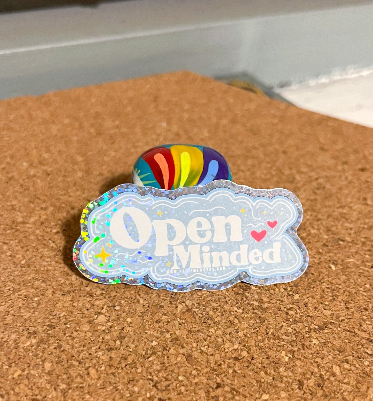 Open Minded 3" Sticker