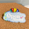 Open Minded 3" Sticker