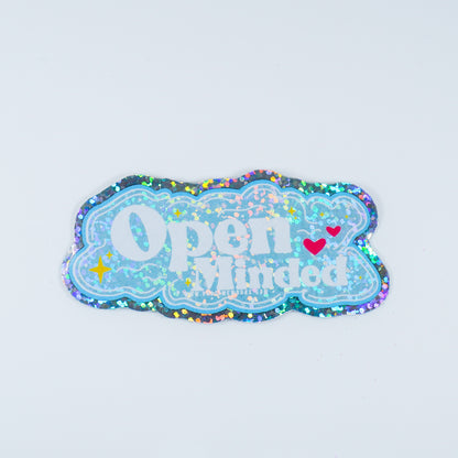 Open Minded 3" Sticker