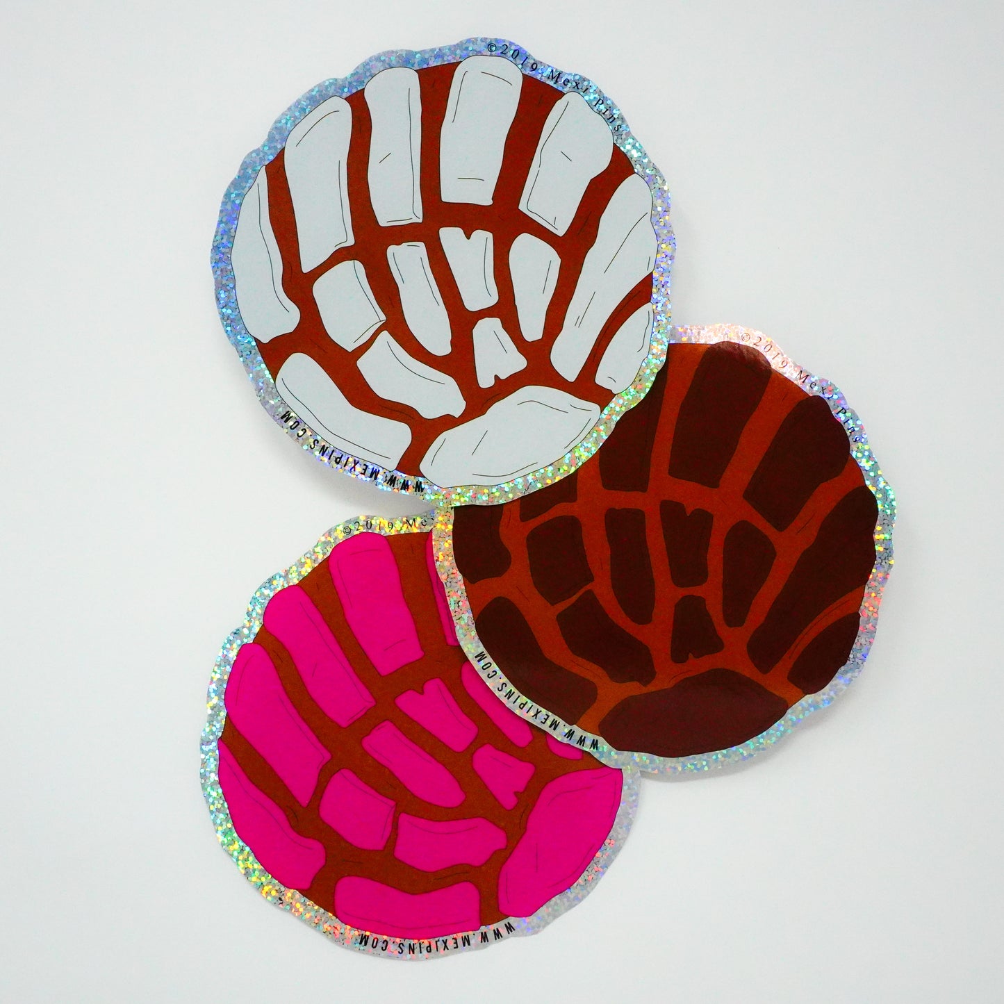 Pan Dulce 3x Concha 5” Sticker Bundle