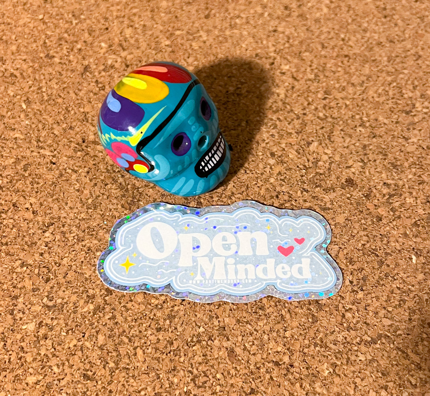 Open Minded 3" Sticker