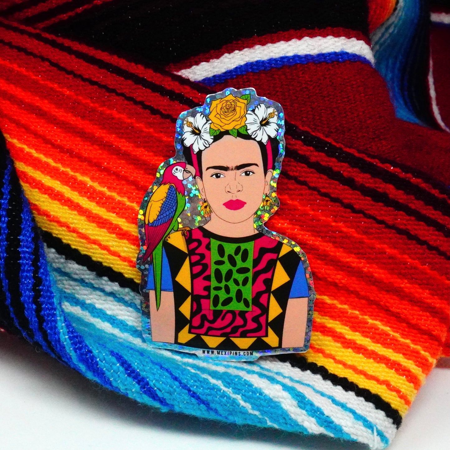 Frida Parrot 3" Sticker