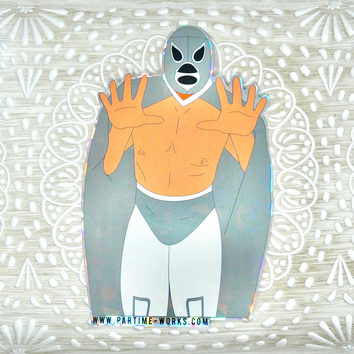 Luchador El Santo 5" Sticker