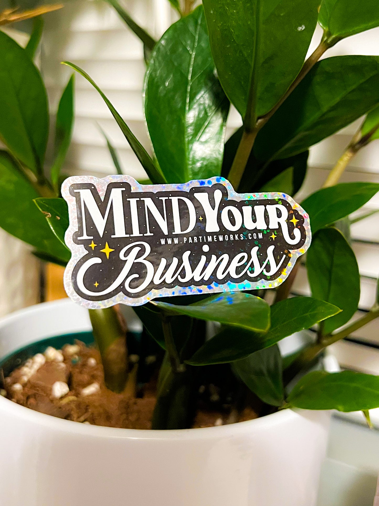 Mind your business 3" Sticker