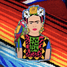 Load image into Gallery viewer, Frida Parrot 3&quot; Sticker