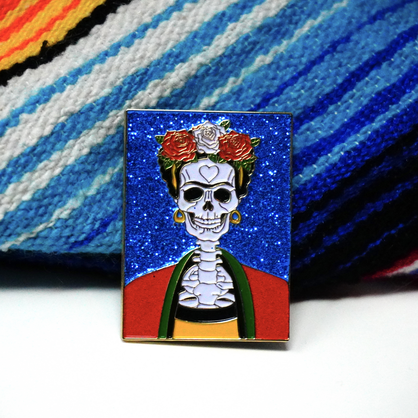 Frida Muerte (Blue) Pin