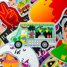 Load image into Gallery viewer, Blue Demon Lonchera Food Truck 3&quot; Sticker