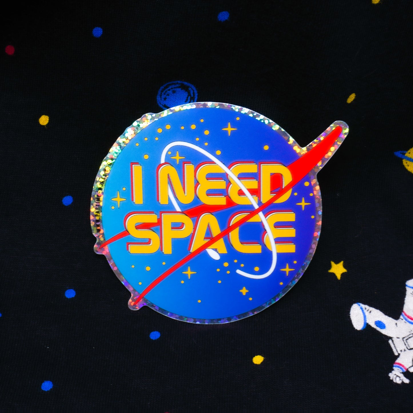 I Need Space 3" Sticker