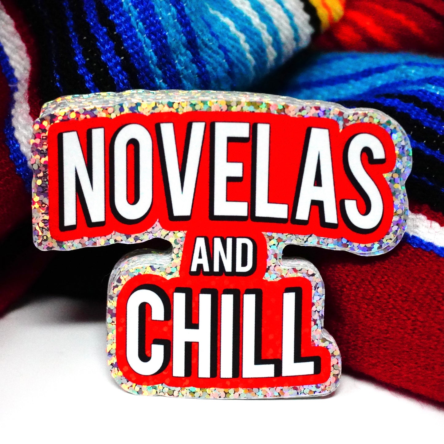 Novelas and Chill 3" Sticker