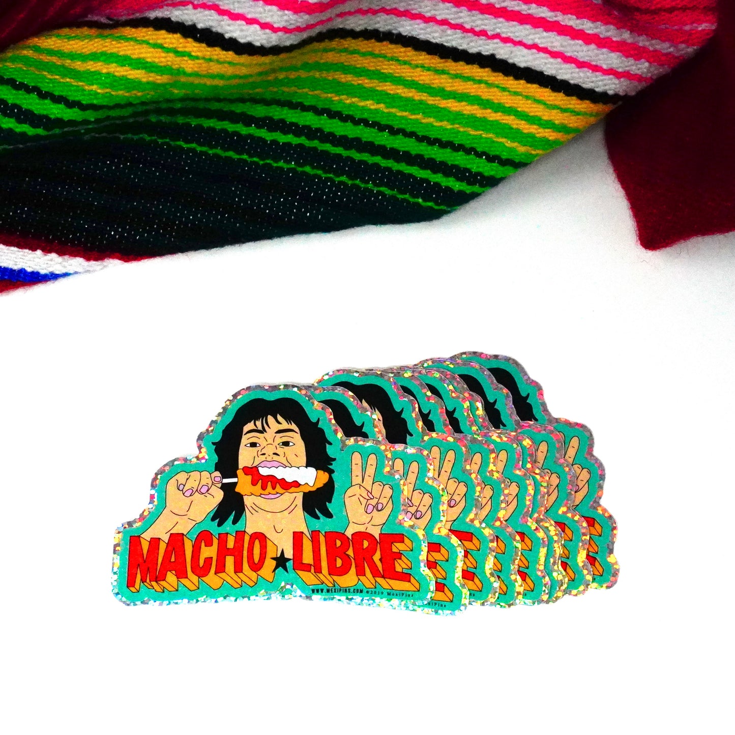 Macho Libre (Nacho Parody)  3" Sticker