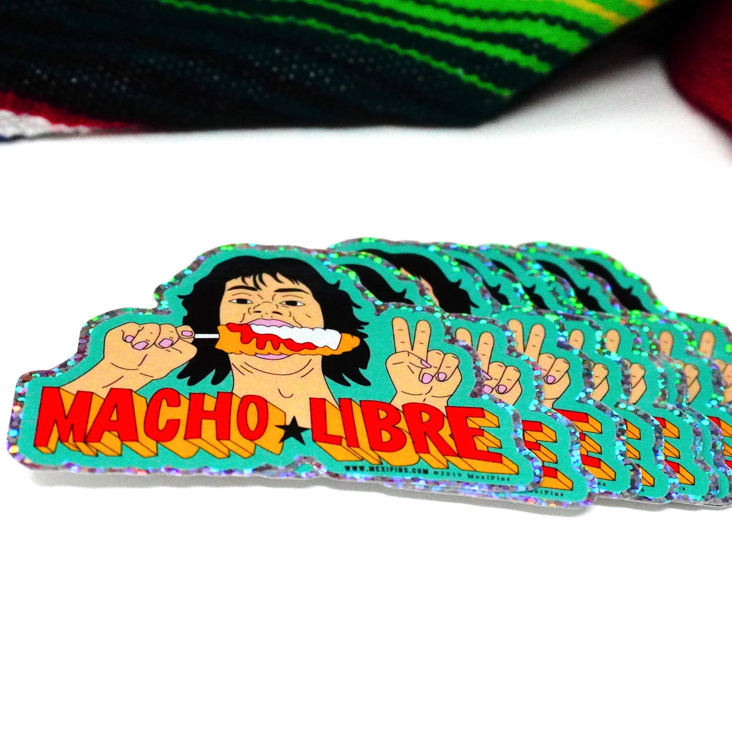 Macho Libre (Nacho Parody)  3" Sticker