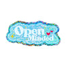 Open Minded 3" Sticker