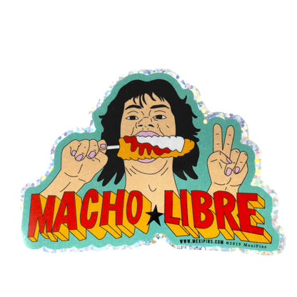 Macho Libre (Nacho Parody)  3" Sticker