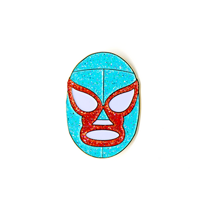 Nacho Luchador Mask Pin